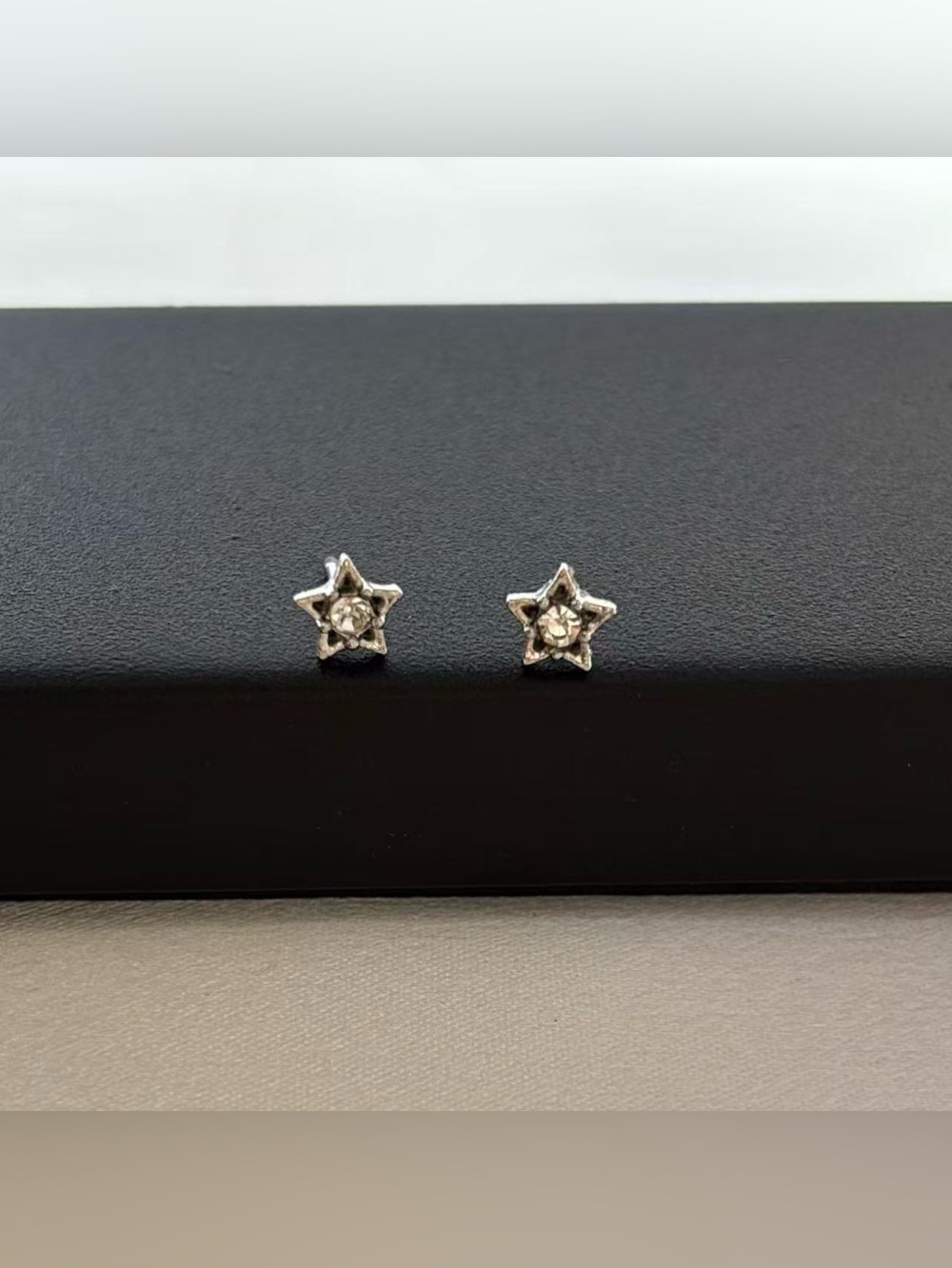 6mm Small Mini CZ Star Stud Earrings for Men Women Streetwear Punk Hip Hop